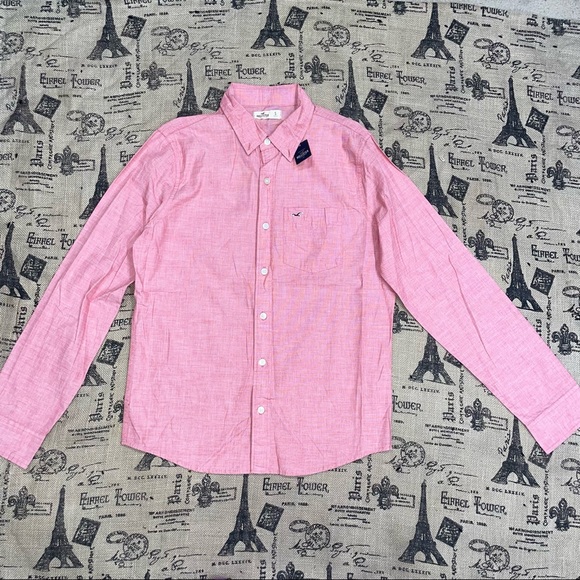 Hollister NWT! Long Sleeve Poplin Shirt Size Small - Picture 5 of 17